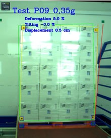 Test de estabilidad de cargas realizados en el centro móvil de fijaplast (EUMOS)