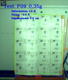 Test de estabilidad de cargas realizados en el centro móvil de fijaplast (EUMOS)