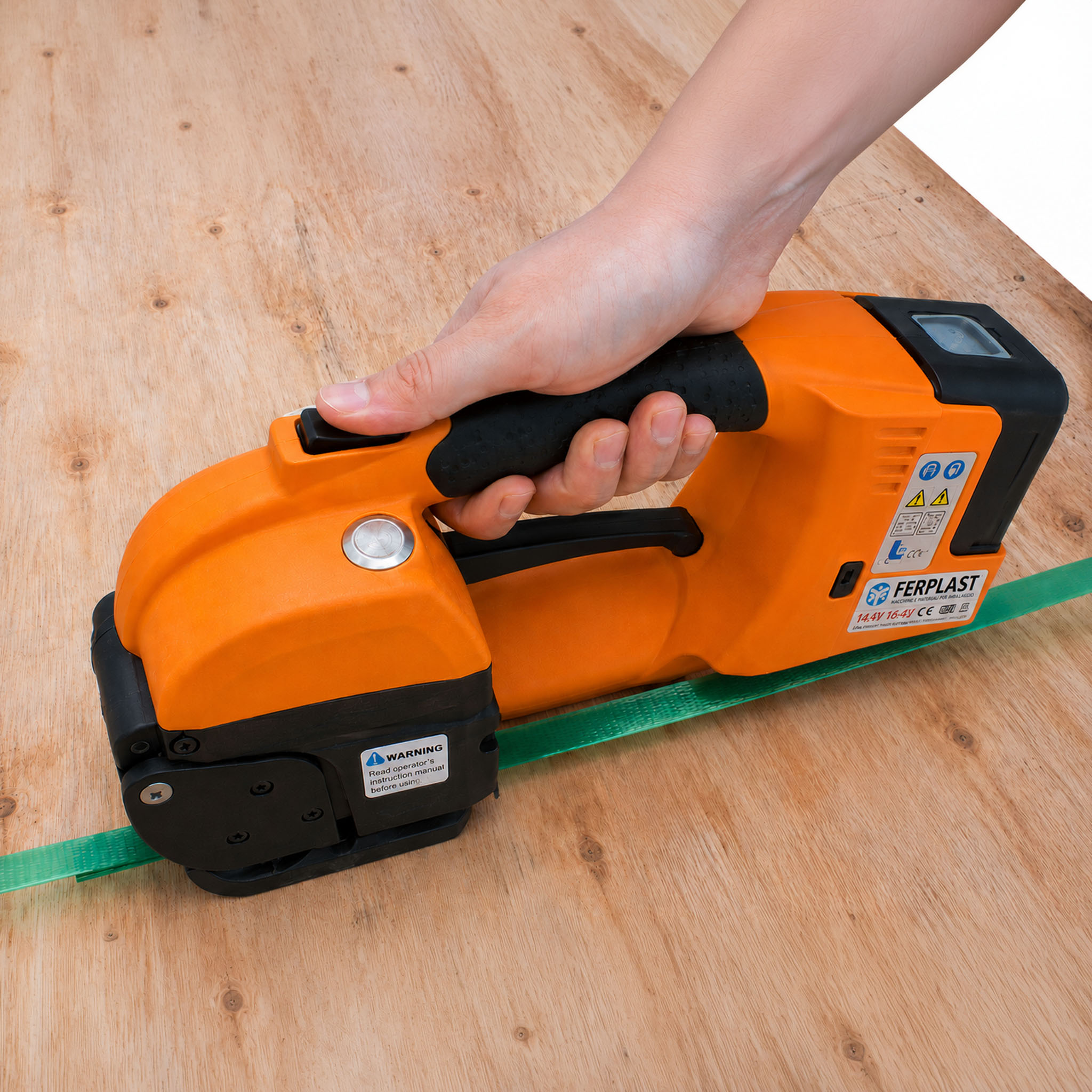 Flejadora ergonómica de batería solución portátil