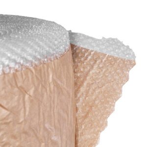 Protección de doble cara con Plástico de Burbujas y Kraft