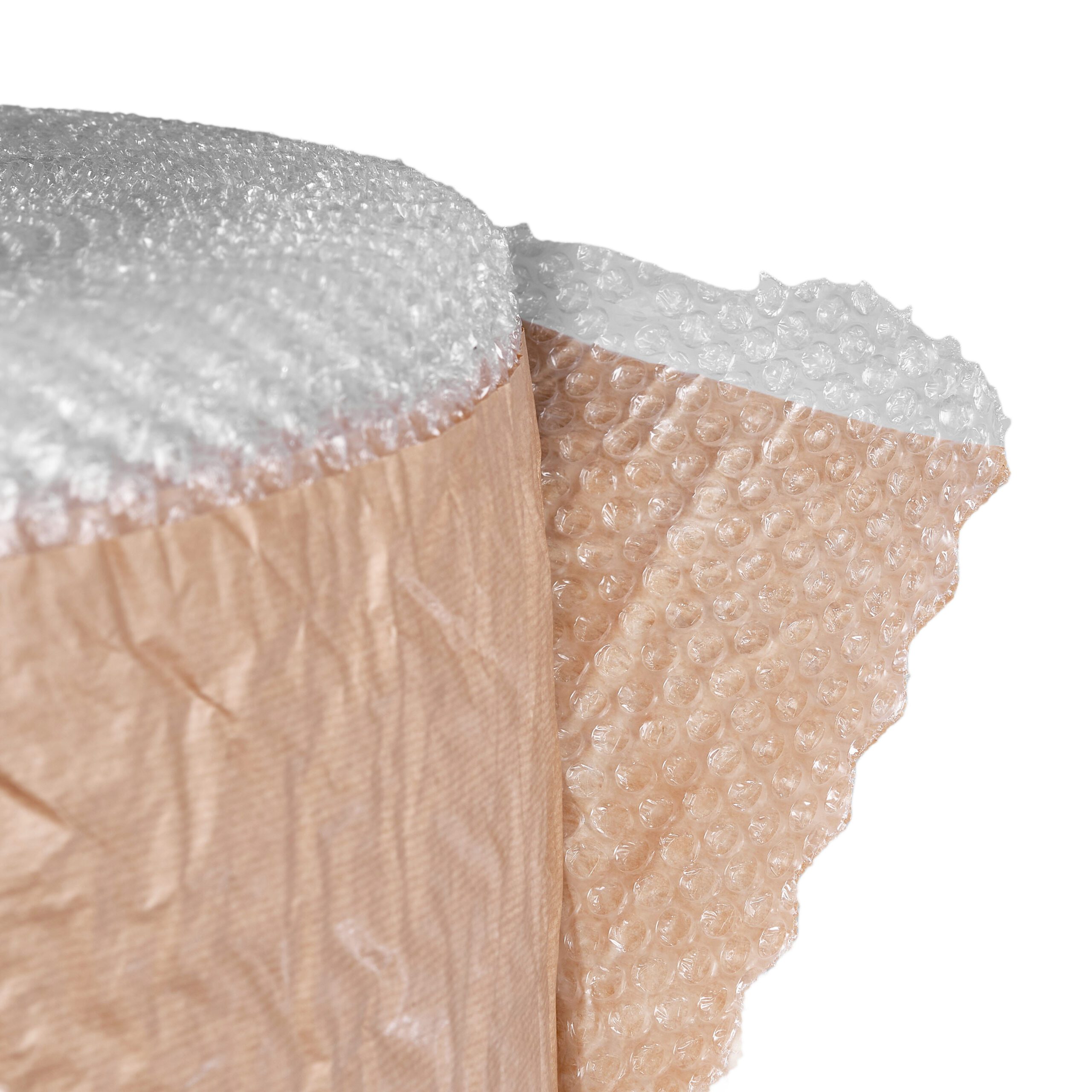 Protección de doble cara con Plástico de Burbujas y Kraft