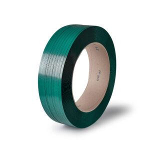 bobina de fleje de poliester verde 15.5x0.9mm 100 por cien reciclado