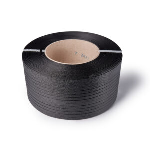 bobina de fleje de polipropileno negro 12x0.8mm 1500m d200mm