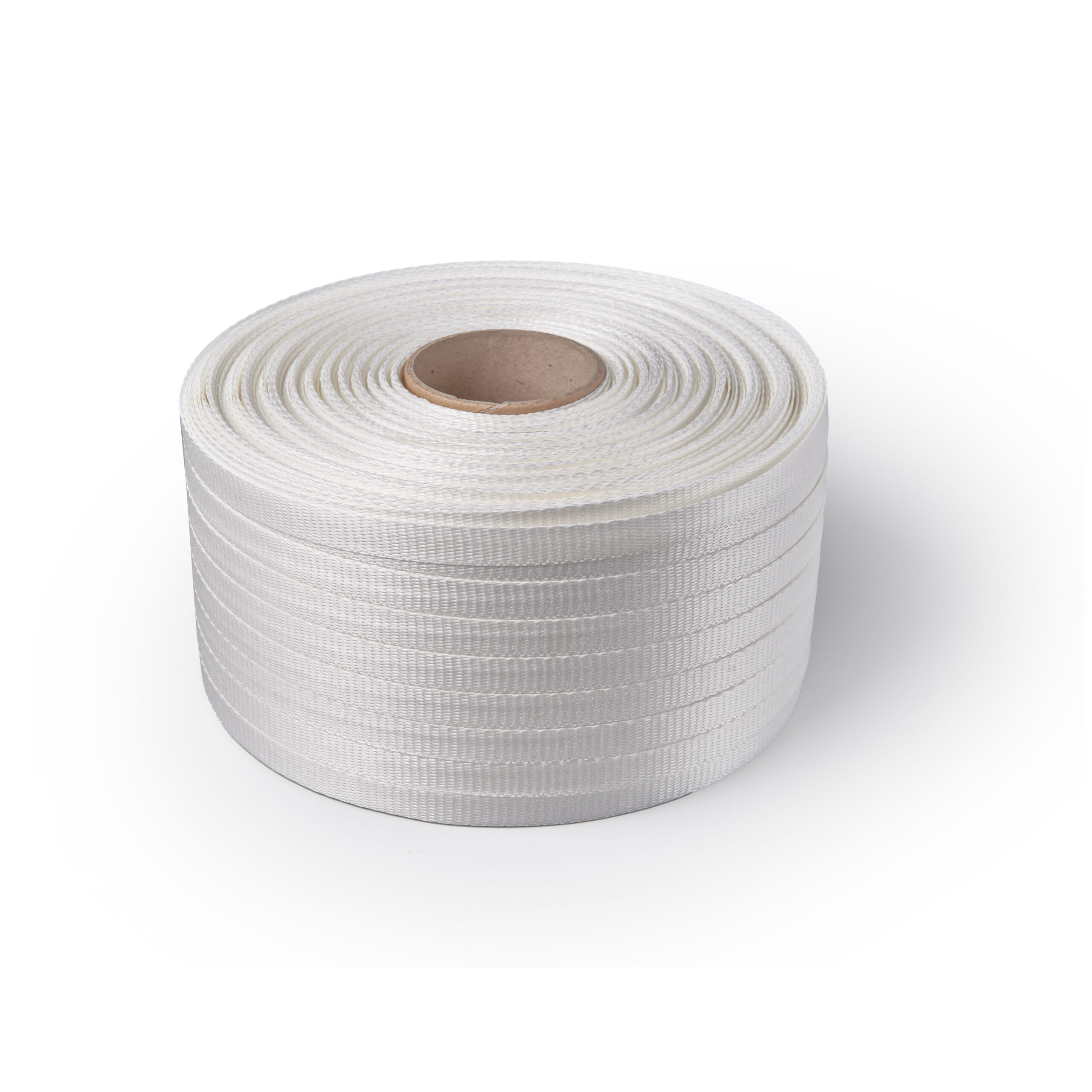 bobina de fleje textil tejido blanco 16mm