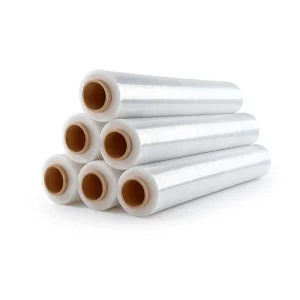 Seis bobinas de film de 23 micras reciclado