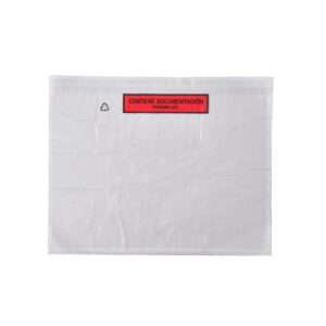 bolsa adhesiva para documentos de gran formato en paqueteria