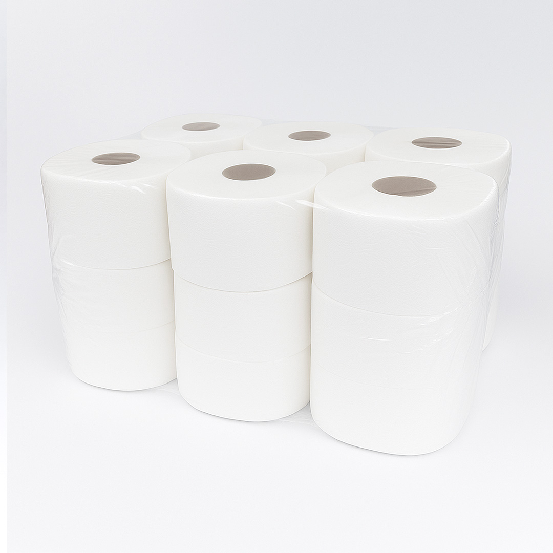 pack de 18 rollos de papel higienico industrial de 99m