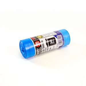 rollo de bolsas de basura azules 30 litros autocierre (05727)