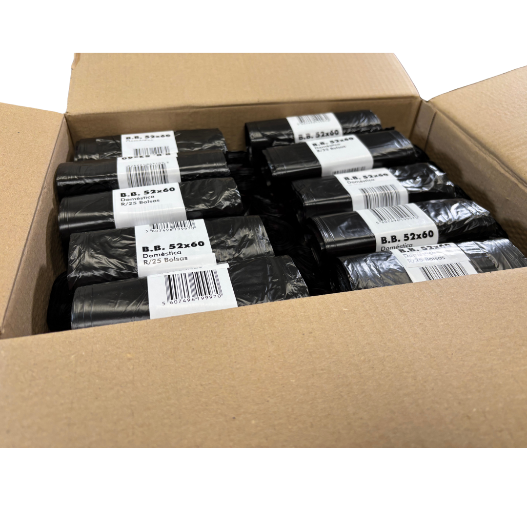 Caja de bolsas de basura sin cierre baratas para cubo mediano