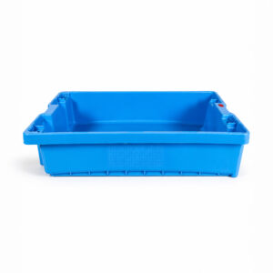 Caja alimentaria lisa azul